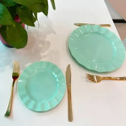 8 Packs: 40 ct. (320 total) 7" & 10" Wavy Rim Plastic Plates by Celebrate It®