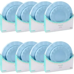 8 Packs: 40 ct. (320 total) 7" & 10" Wavy Rim Plastic Plates by Celebrate It®