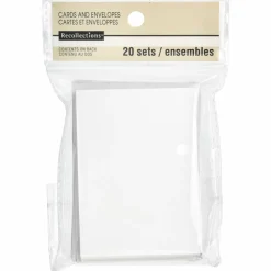 12 Packs: 20 ct. (240 total) White Cards & Envelopes by Recollections™, 2.5