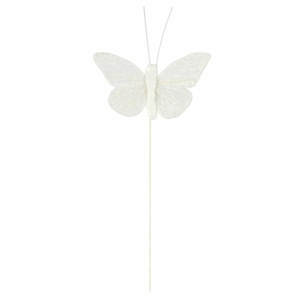 24 Packs: 3 ct. (72 total) White Feather Butterflies by Ashland®