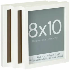 9 Packs: 3 ct. (27 total) White Fundamentals 8" x 10" Display Case by Studio Décor®