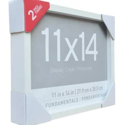 9 Packs: 2 ct. (18 total) White Fundamentals 11" x 14" Display Case by Studio Décor®