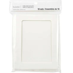 12 Packs: 10 ct. (120 total) 4.25" x 5.5" Ivory Frame Cards & Envelopes by Recollections™