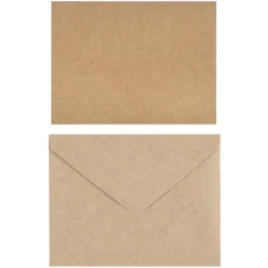 12 Packs: 10 ct. (120 total) 4.25" x 5.5" Kraft Flat Cards & Envelopes by Recollections™
