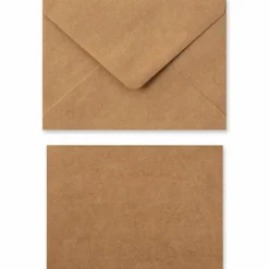 12 Packs: 10 ct. (120 total) 4.25" x 5.5" Kraft Flat Cards & Envelopes by Recollections™