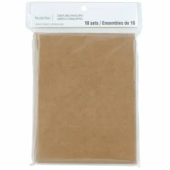 12 Packs: 10 ct. (120 total) 4.25" x 5.5" Kraft Fold Cards & Envelopes by Recollections™