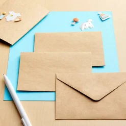 12 Packs: 10 ct. (120 total) 4.25" x 5.5" Kraft Fold Cards & Envelopes by Recollections™