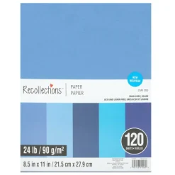 8 Packs: 120 ct. (960 total) 8.5" x 11" Mixed 24lb. Solid Core Paper by Recollections™