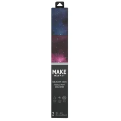 6 Packs: 2 ct. (12 total) 12" x 12" Pink & Blue Galaxy Sublimation Sheets by Make Market®