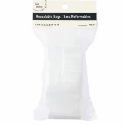 8 Packs: 150 ct. (1,200 total) 1.5" x 2" Resealable Zip Bags by Bead Landing™