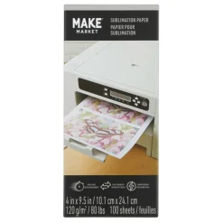 12 Packs: 100 ct. (1,200 total) 4" x 9.5" Sublimation Paper by Make Market®