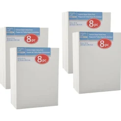 4 Packs: 8 ct. (32 total) 9" x 12" Super Value Canvas by Artist's Loft®