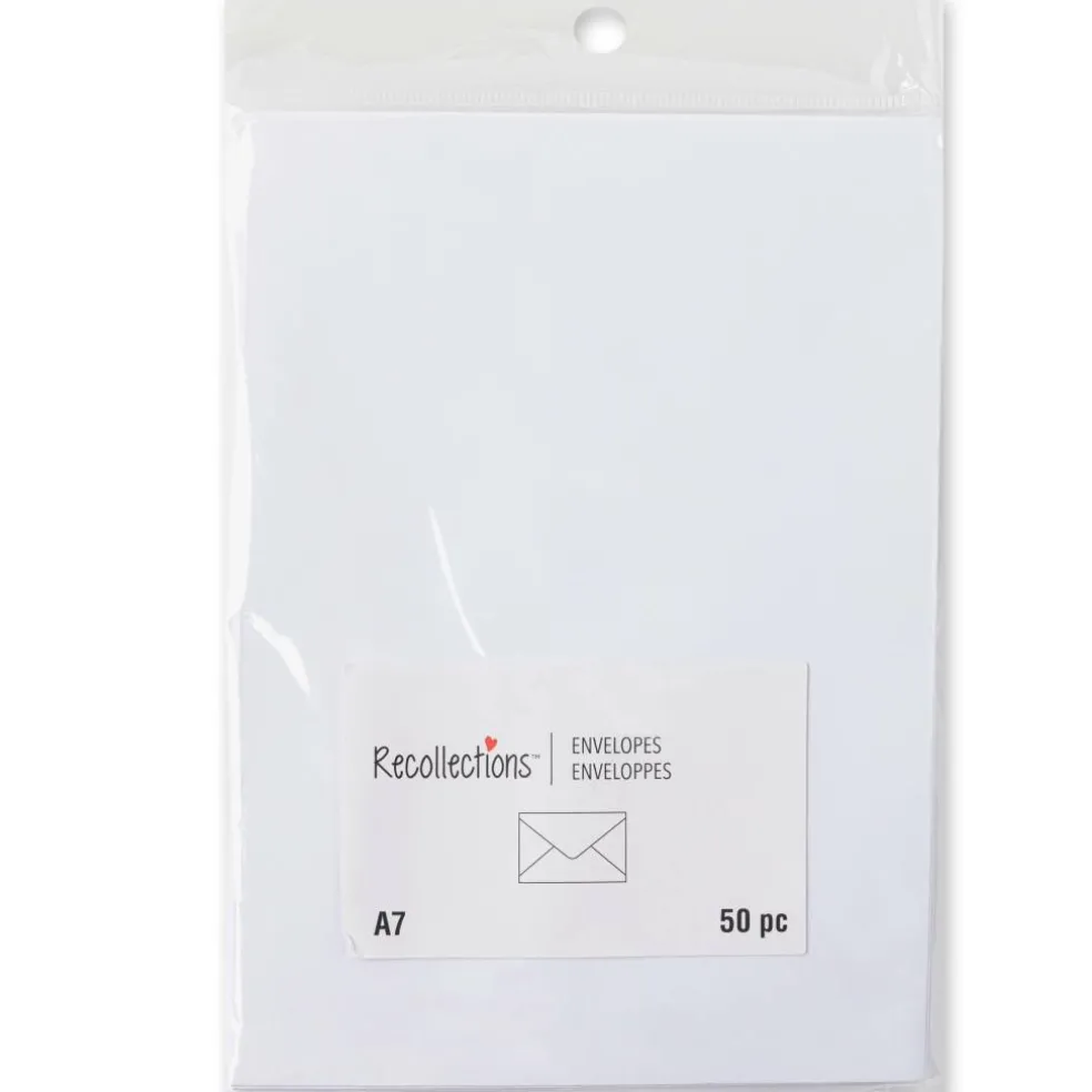 12 Packs: 50 ct. (600 total) 5.25" x 7.25" White Envelopes by Recollections™