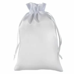 8 Packs: 12 ct. (96 total) 4.5" x 7" White Satin Favor Bags by Celebrate It™