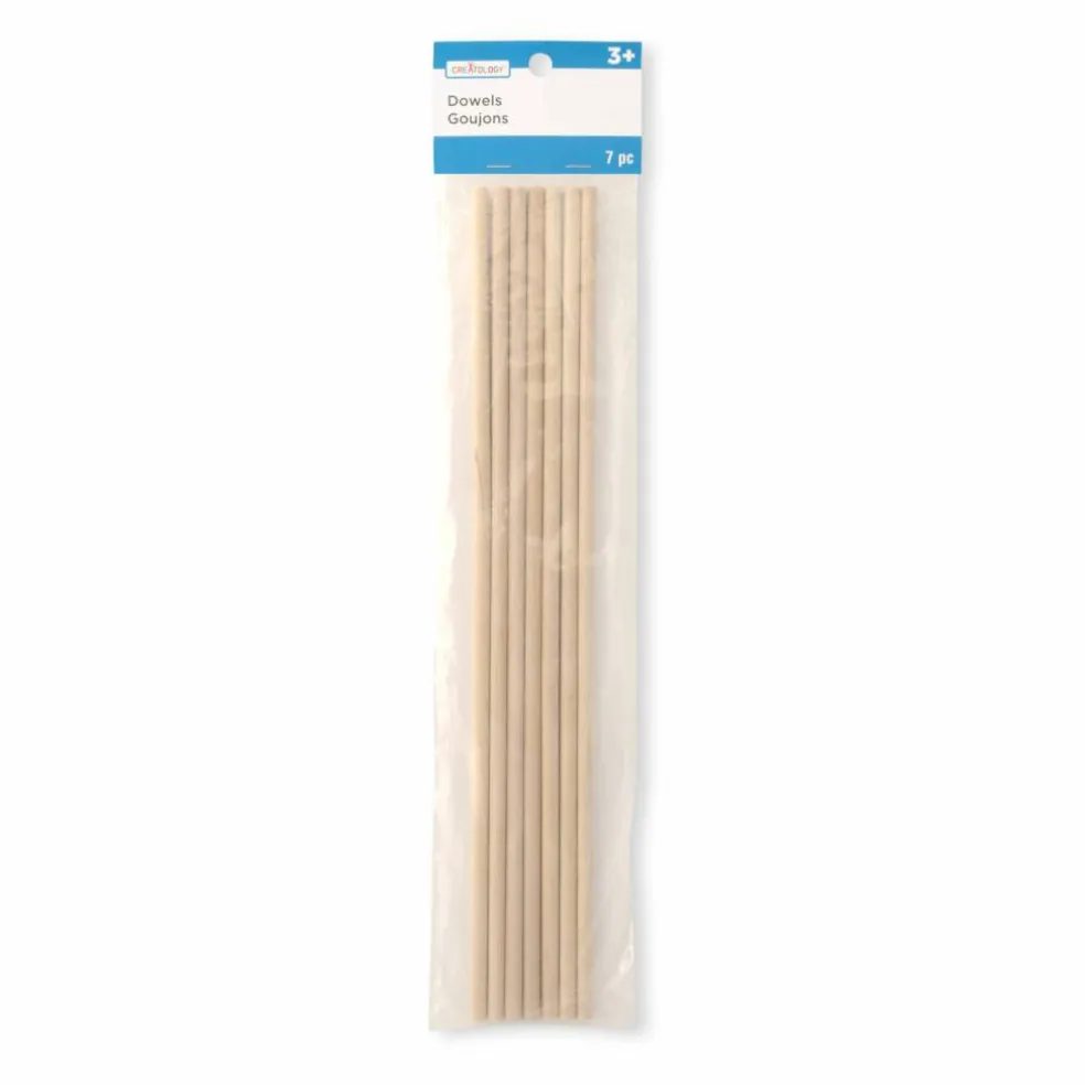 12 Packs: 7ct. (84 total) 1/4" x 12" Wooden Dowels by Creatology™
