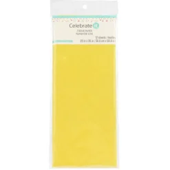 24 Packs: 12 ct. (288 total) Yellow Tissue Paper by Celebrate It™