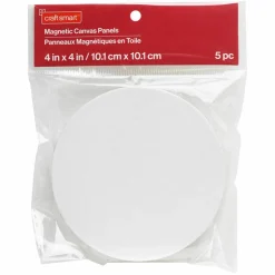 5 Pack 4" Shaped Magnetic Canvas Panels by Craft Smart™