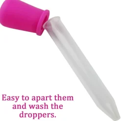 20-Pack Silicone & Plastic Liquid Droppers with Brush – Bulb Tip Eyedroppers for Candy, Oil, Gummy Making