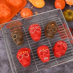 2 Pack Silicone Skull Baking Molds (Large Skull Molds)