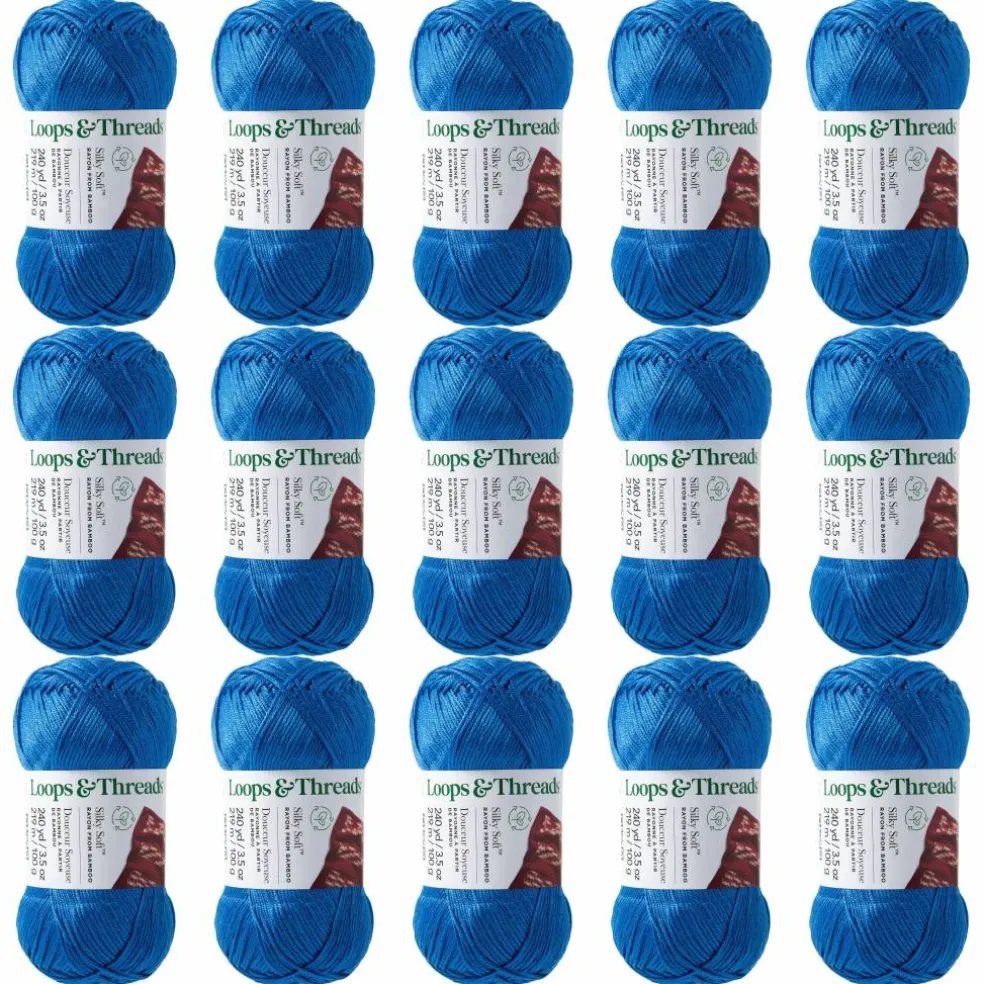 15 Pack: Silky Soft™ Yarn by Loops & Threads®