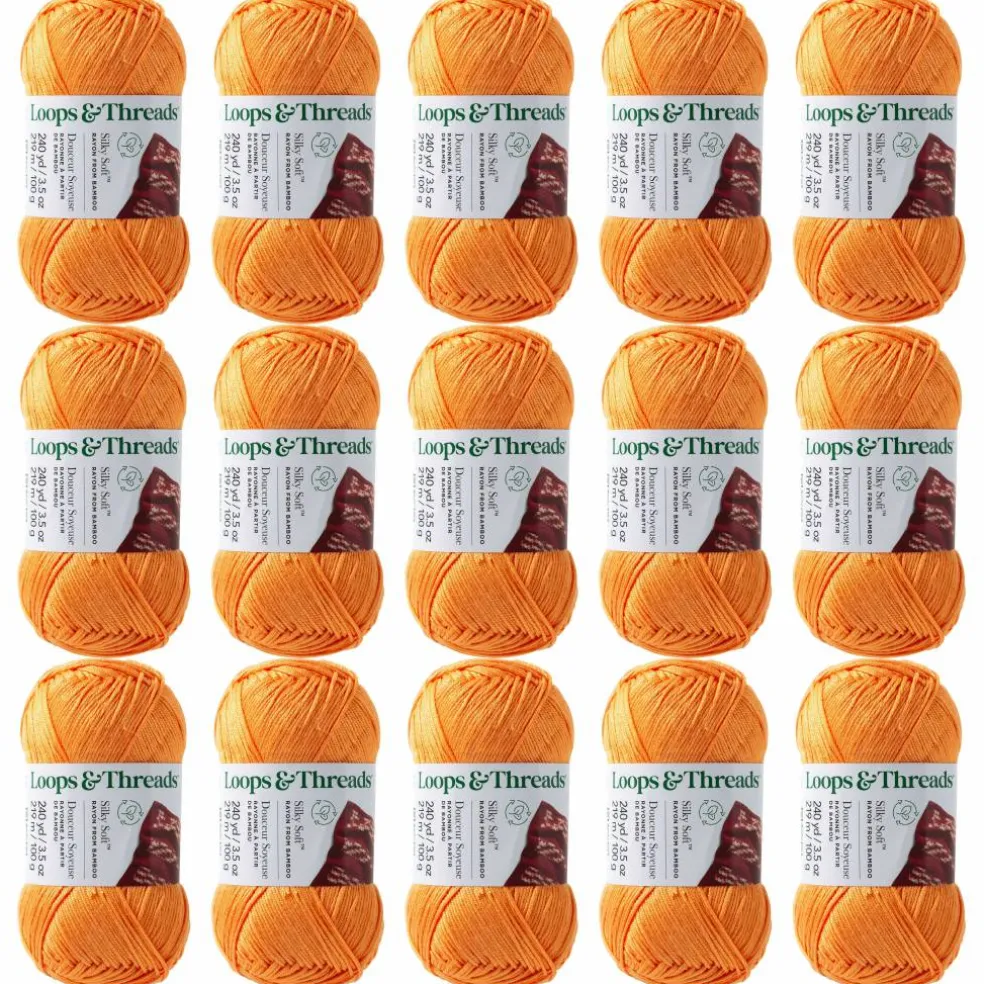 15 Pack: Silky Soft™ Yarn by Loops & Threads®