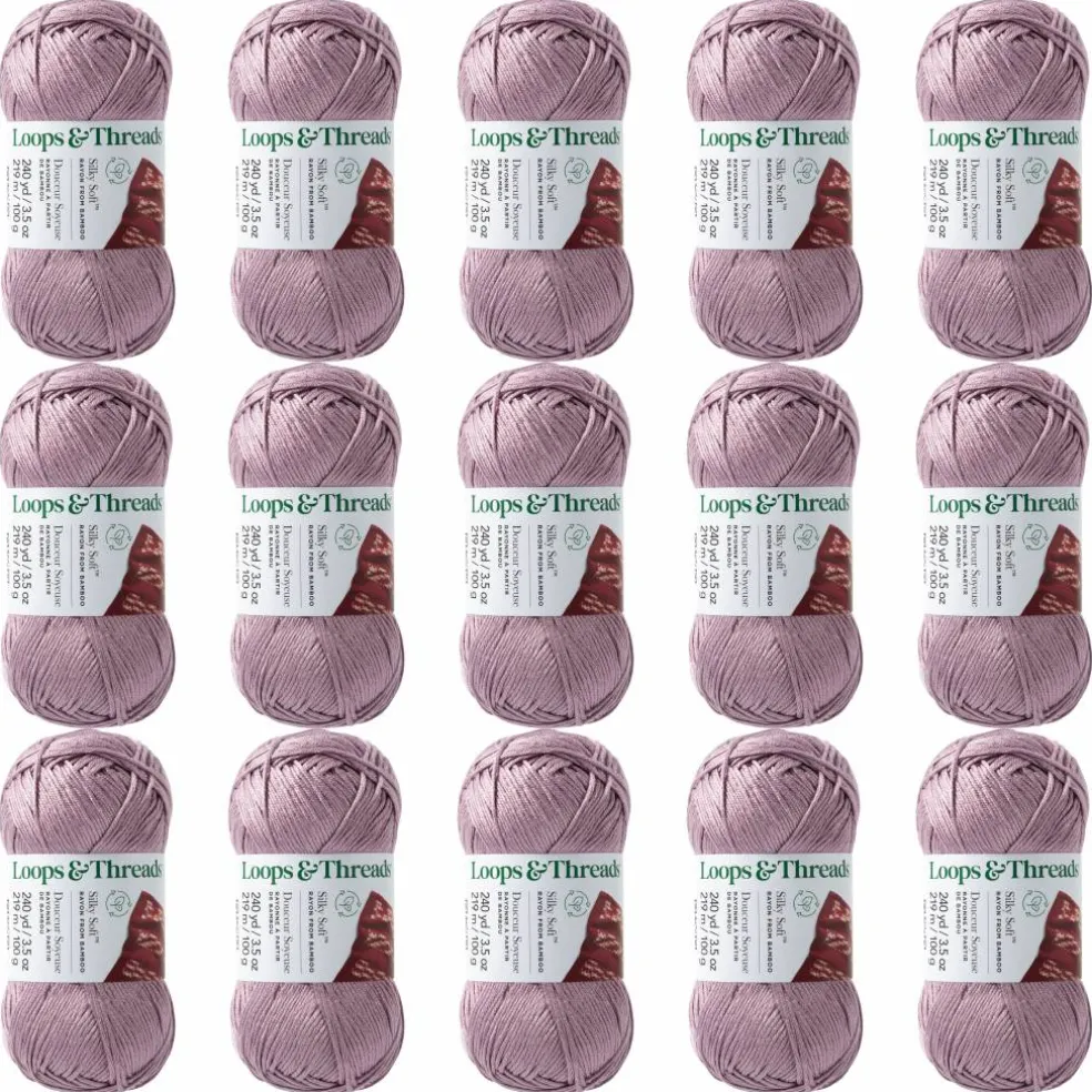 15 Pack: Silky Soft™ Yarn by Loops & Threads®