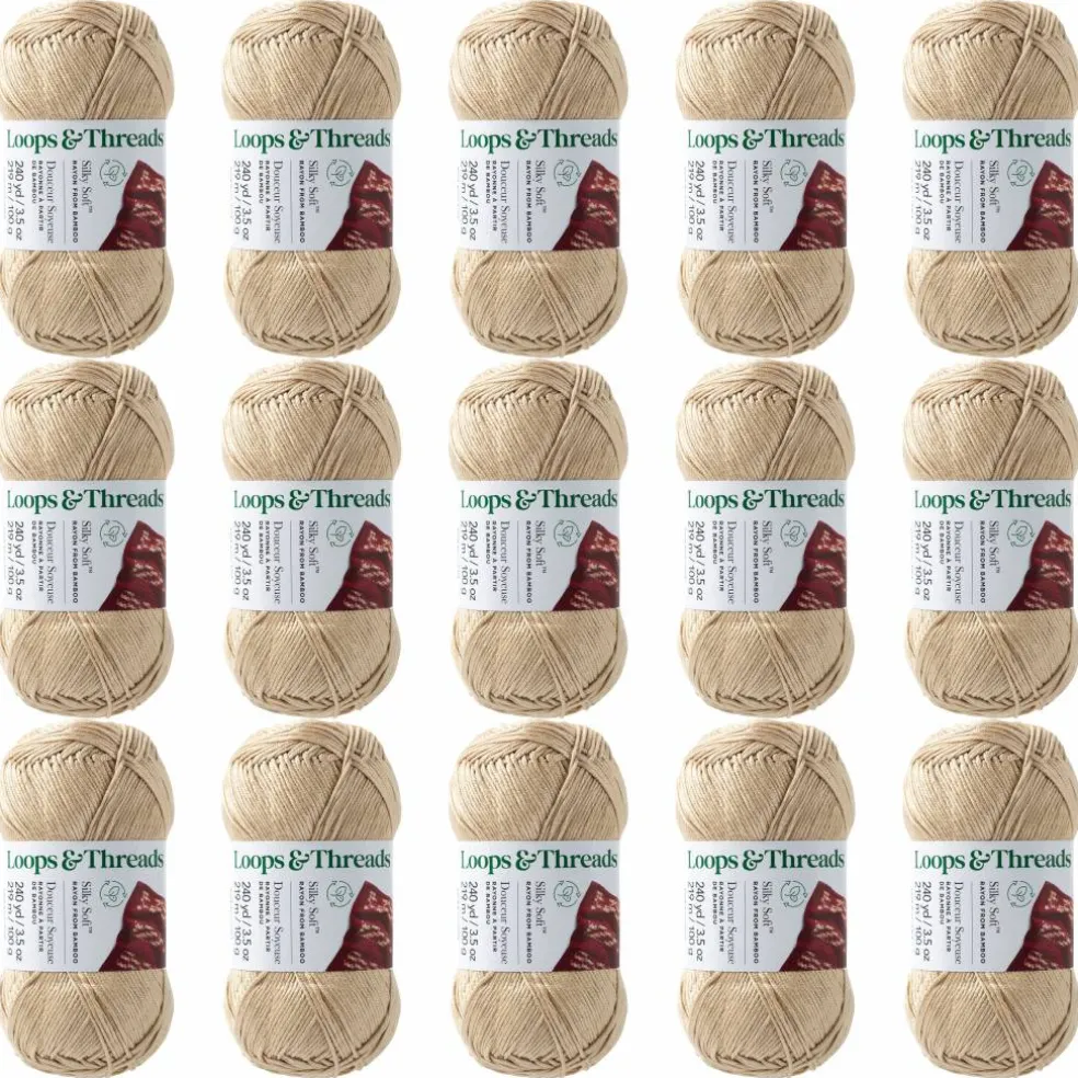 15 Pack: Silky Soft™ Yarn by Loops & Threads®