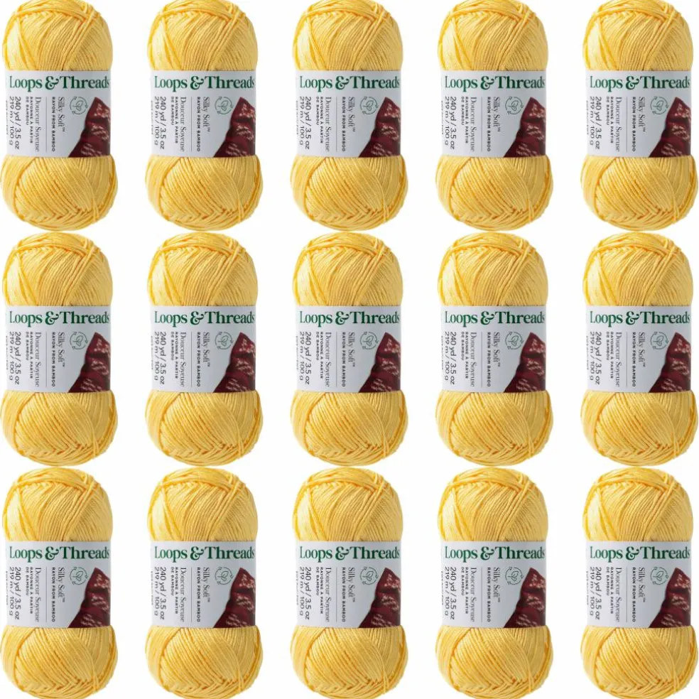 15 Pack: Silky Soft™ Yarn by Loops & Threads®