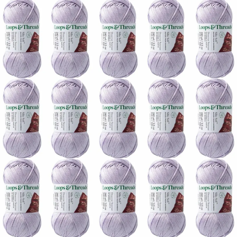 15 Pack: Silky Soft™ Yarn by Loops & Threads®