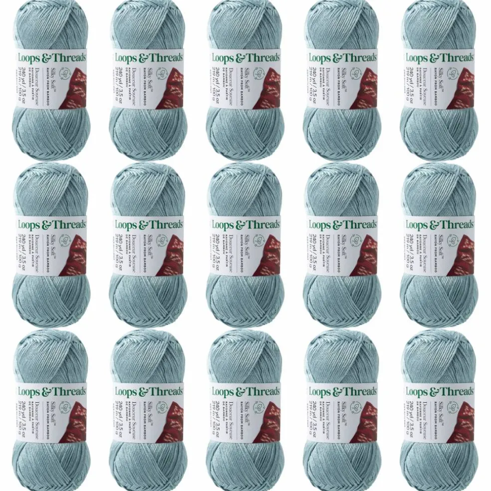15 Pack: Silky Soft™ Yarn by Loops & Threads®
