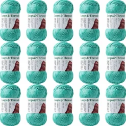 15 Pack: Silky Soft™ Yarn by Loops & Threads®