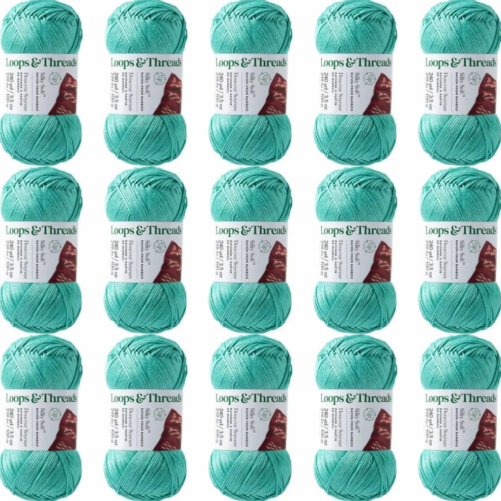 15 Pack: Silky Soft™ Yarn by Loops & Threads®