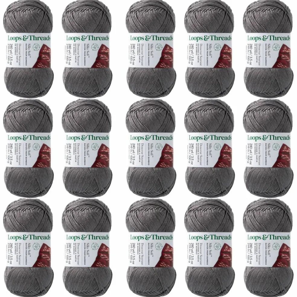 15 Pack: Silky Soft™ Yarn by Loops & Threads®