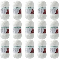 15 Pack: Silky Soft™ Yarn by Loops & Threads®