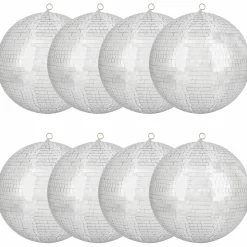 8 Pack: 14" Silver Disco Ball by Celebrate It®