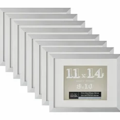 8 Pack: Silver Frame with Mat, Belmont by Studio Décor®
