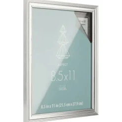 12 Pack: Silver Narrow 8.5" x 11" Frame, Aspect by Studio Décor®