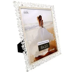 12 Pack: Silver Scroll Jeweled 8