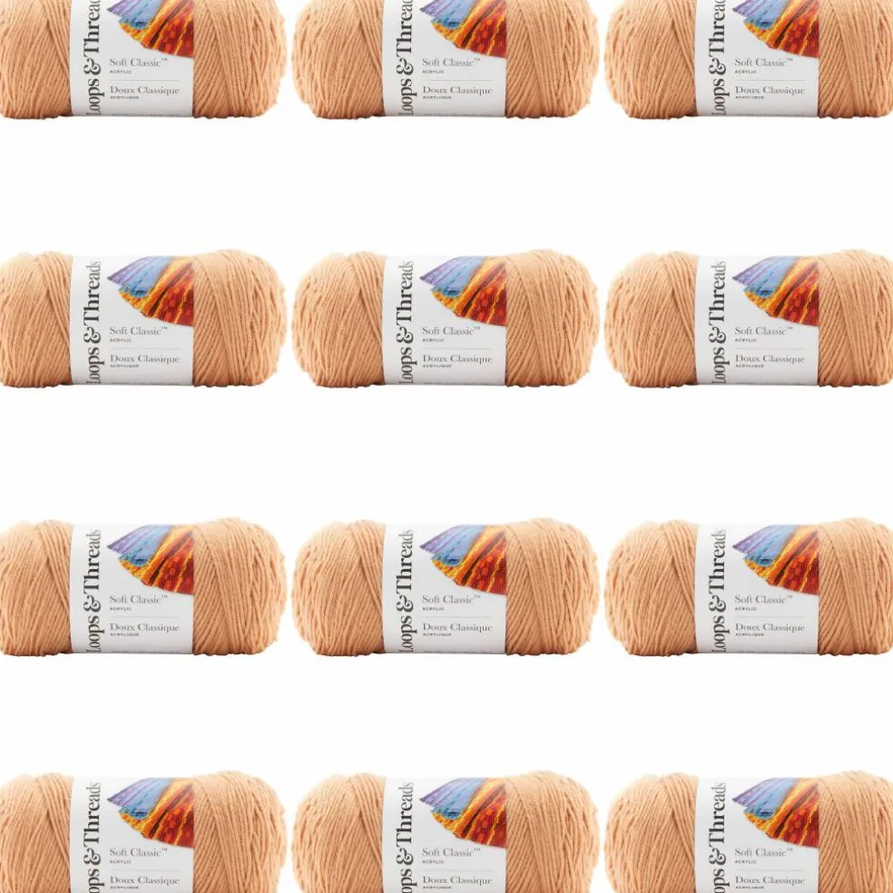 12 Pack: Soft Classic™ Solid Yarn by Loops & Threads®