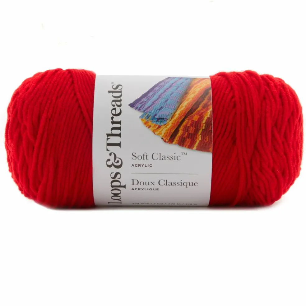 12 Pack: Soft Classic™ Solid Yarn by Loops & Threads®