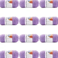 12 Pack: Soft Classic™ Solid Yarn by Loops & Threads®