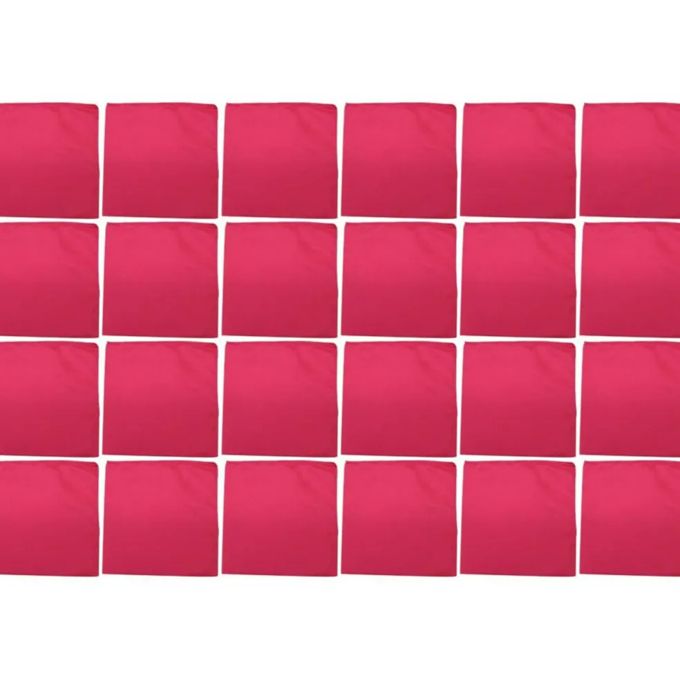 24 Pack Solid Cotton Bandanas Bulk Set for Events, Teams, DIY Projects