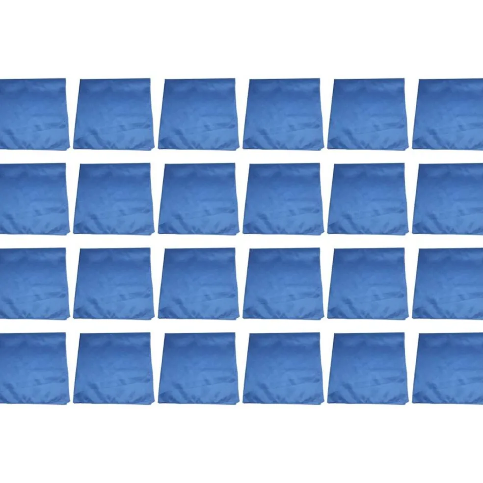 24 Pack Solid Cotton Bandanas Bulk Set for Events, Teams, DIY Projects