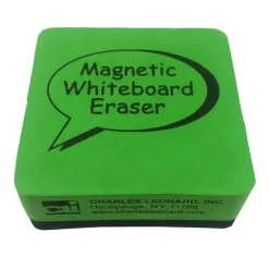 4 Packs: 3 Packs 12 ct. (144 total) Charles Leonard Green & Black Dry Erase Whiteboard Magnetic Erasers