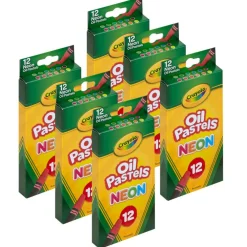 4 Packs: 6 Packs 12 ct. (288 total) Crayola® Neon Oil Pastels