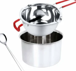 2-Pack Stainless Steel Double Boiler Pots – Chocolate, Candy, Wax, Candle, Butter Melting