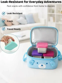 6 Pack Stainless Steel Snack Containers for Kids, 6 oz Food Container