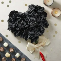 50 Pack Stemless Artificial Silk Roses