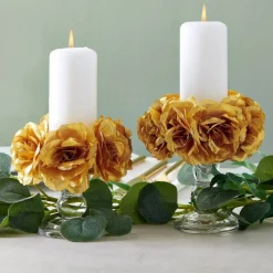 50 Pack Stemless Artificial Silk Roses