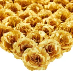 50 Pack Stemless Artificial Silk Roses